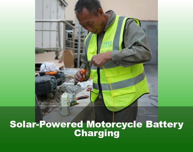 Solar-Powered Motorcycle Battery Charging