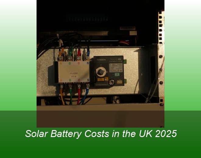 Solar Battery Costs in the UK 2025