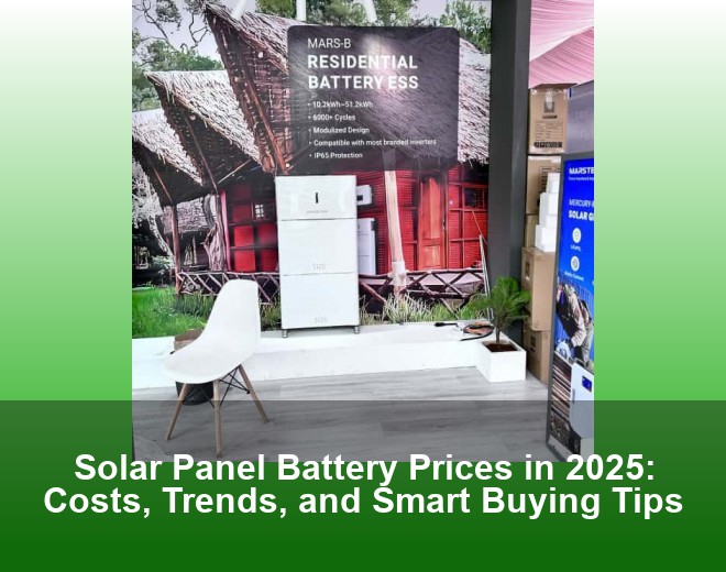 Solar Panel Battery Prices in 2025: Costs, Trends, and Smart Buying Tips