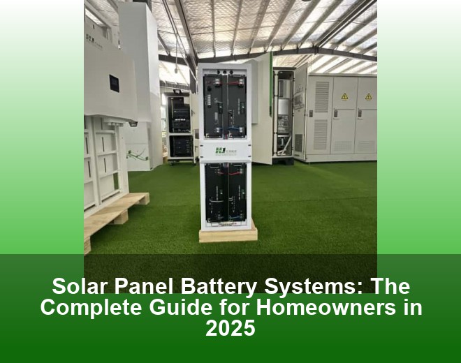 Solar Panel Battery Systems: The Complete Guide for Homeowners in 2025