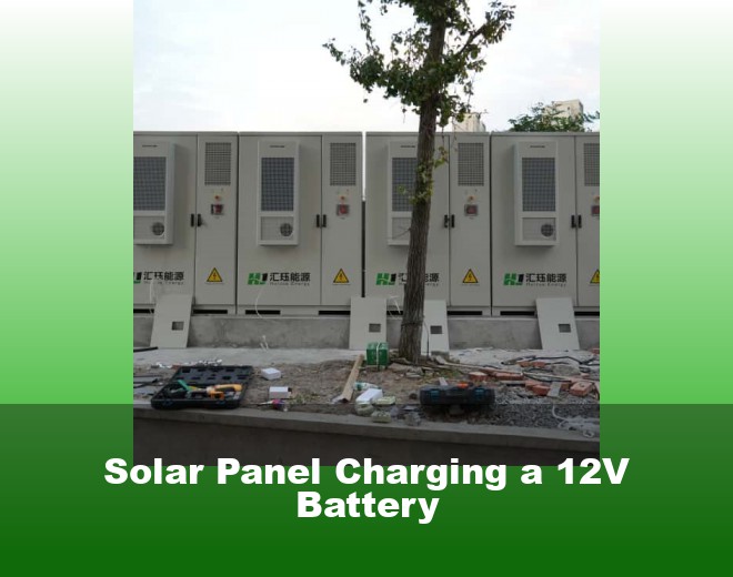 Solar Panel Charging a 12V Battery