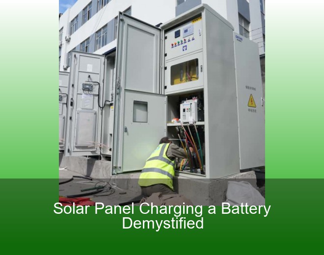 Solar Panel Charging a Battery Demystified