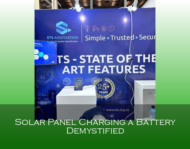 Solar Panel Charging a Battery Demystified