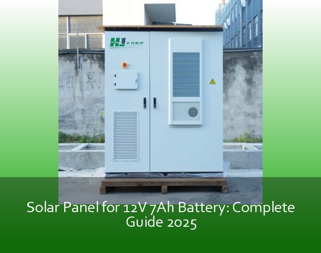 Solar Panel for 12V 7Ah Battery: Complete Guide 2025