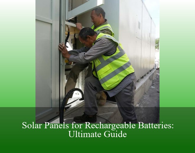 Solar Panels for Rechargeable Batteries: Ultimate Guide