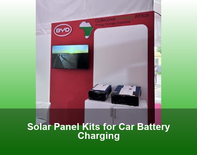 Solar Panel Kits for Car Battery Charging