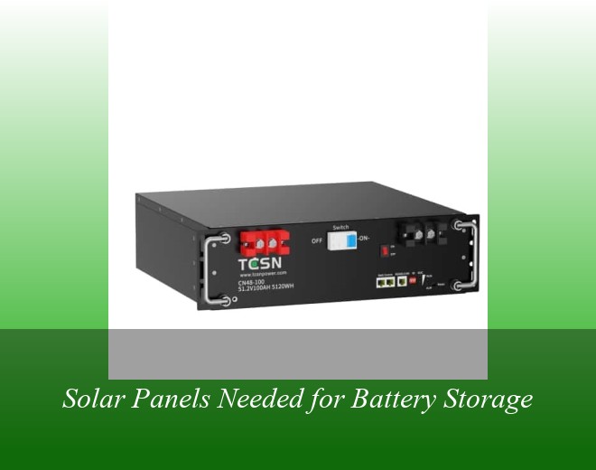 Solar Panels Needed for Battery Storage