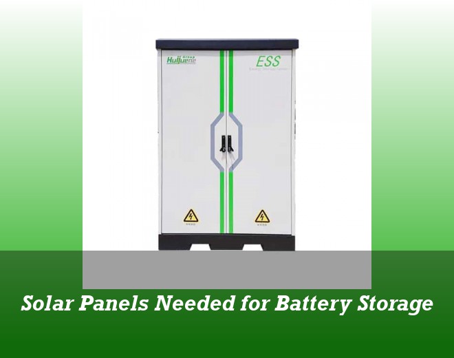 Solar Panels Needed for Battery Storage