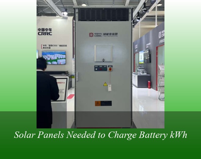 Solar Panels Needed to Charge Battery kWh