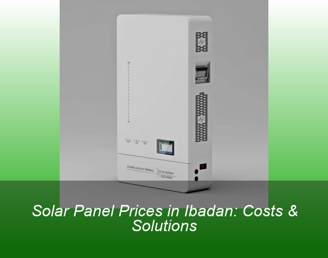 Solar Panel Prices in Ibadan: Costs & Solutions