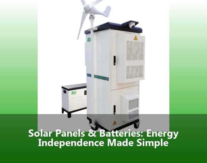 Solar Panels & Batteries: Energy Independence Made Simple