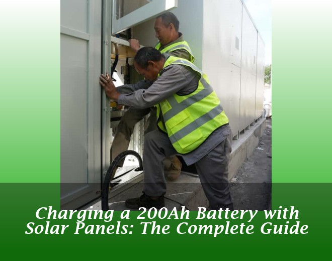Charging a 200Ah Battery with Solar Panels: The Complete Guide