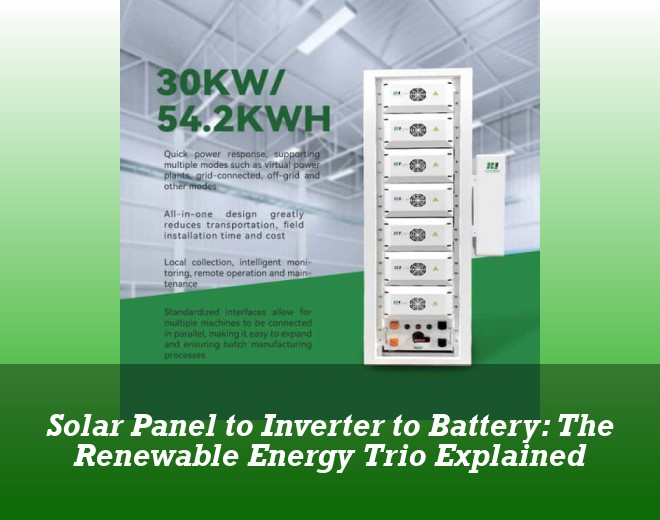 Solar Panel to Inverter to Battery: The Renewable Energy Trio Explained