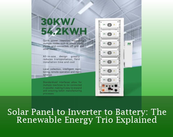 Solar Panel to Inverter to Battery: The Renewable Energy Trio Explained