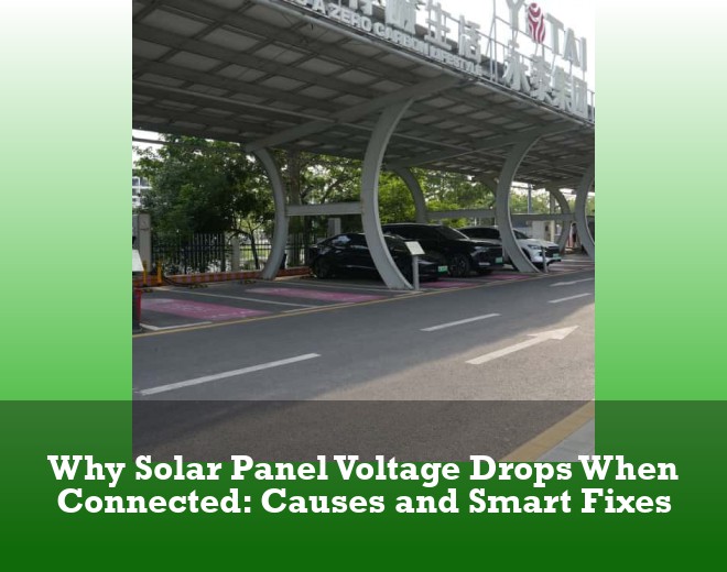 Why Solar Panel Voltage Drops When Connected: Causes and Smart Fixes