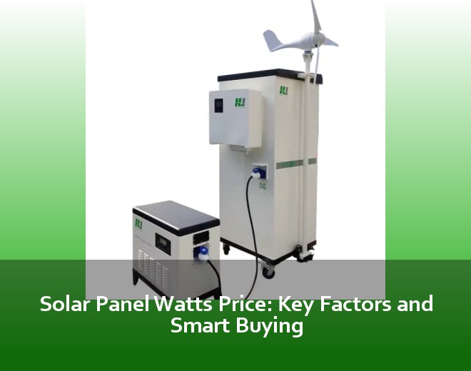 Solar Panel Watts Price: Key Factors and Smart Buying