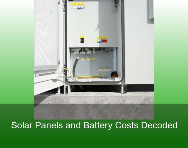 Solar Panels and Battery Costs Decoded