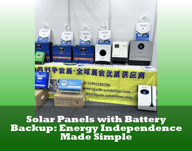 Solar Panels with Battery Backup: Energy Independence Made Simple