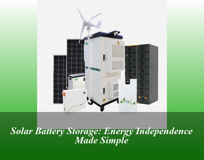 Solar Battery Storage: Energy Independence Made Simple