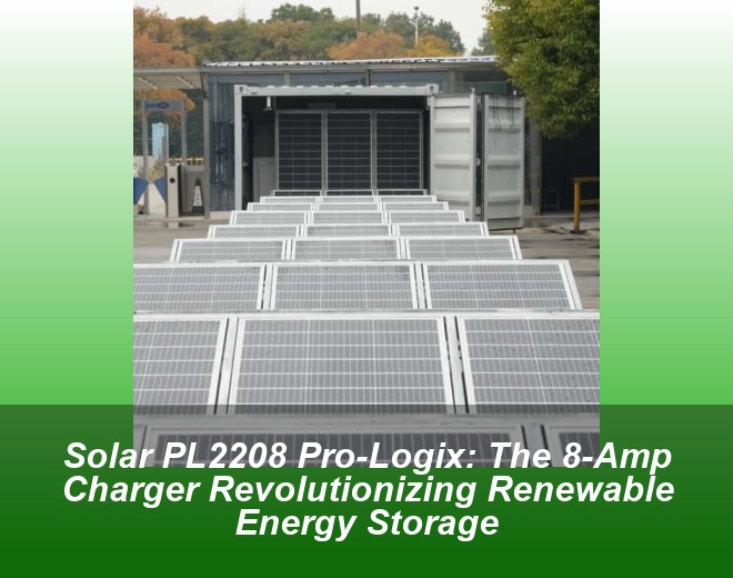 Solar PL2208 Pro-Logix: The 8-Amp Charger Revolutionizing Renewable Energy Storage