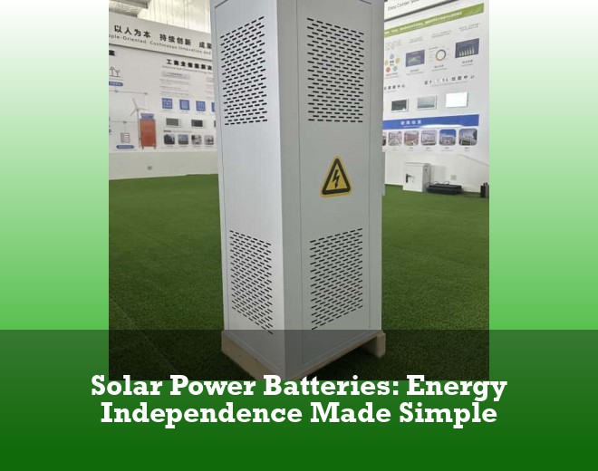 Solar Power Batteries: Energy Independence Made Simple