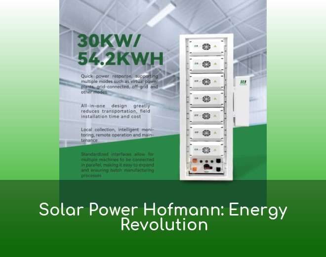 Solar Power Hofmann: Energy Revolution