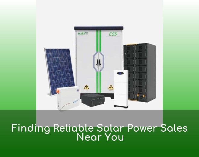 Finding Reliable Solar Power Sales Near You