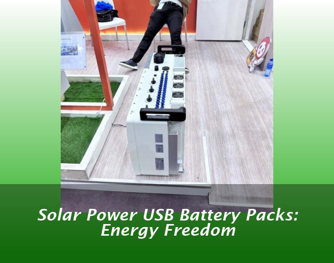 Solar Power USB Battery Packs: Energy Freedom