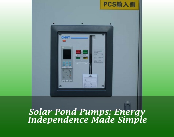 Solar Pond Pumps: Energy Independence Made Simple
