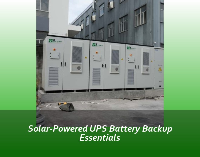 Solar-Powered UPS Battery Backup Essentials