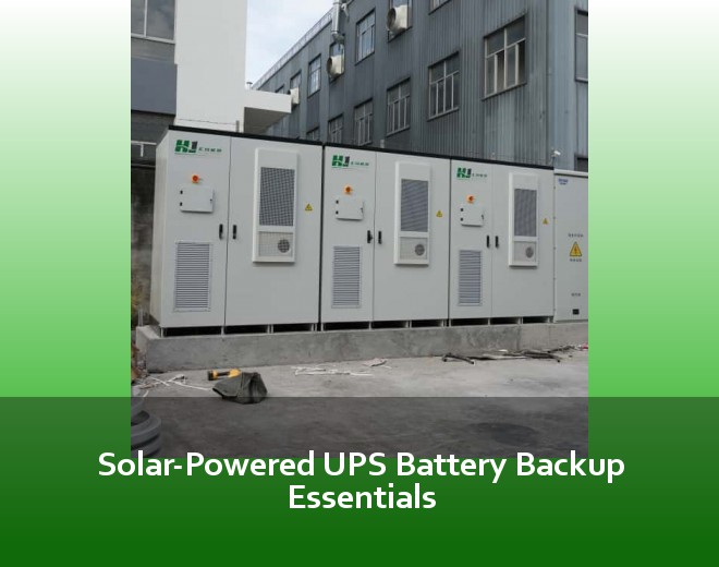 Solar-Powered UPS Battery Backup Essentials