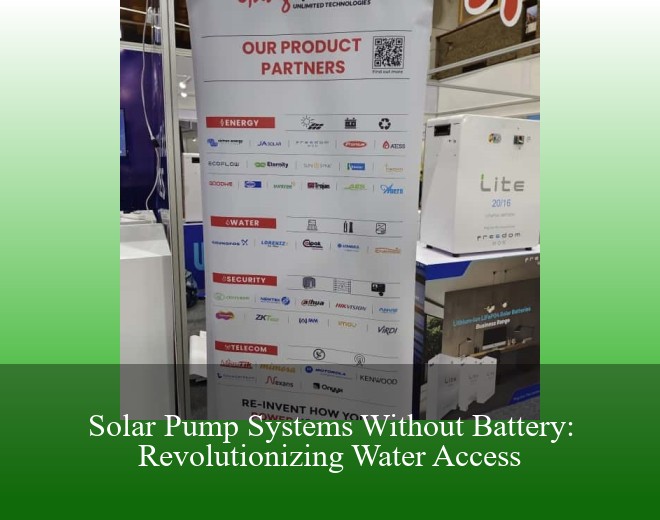 Solar Pump Systems Without Battery: Revolutionizing Water Access