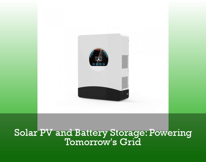 Solar PV and Battery Storage: Powering Tomorrow's Grid