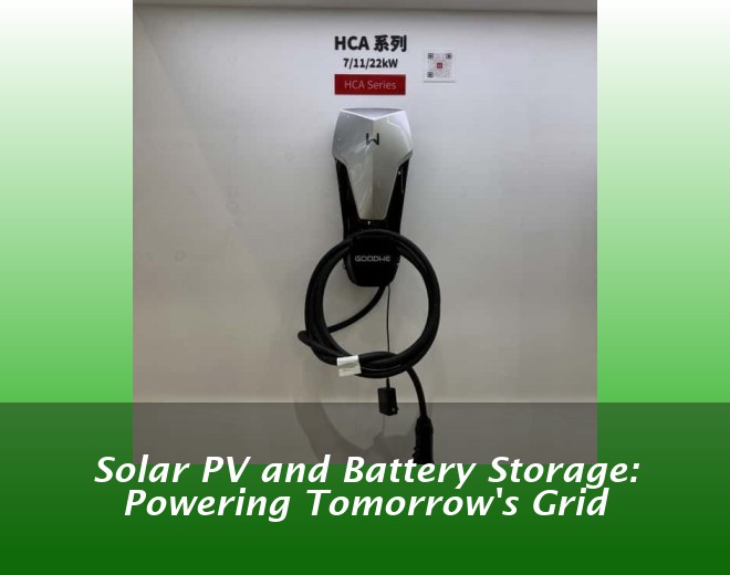 Solar PV and Battery Storage: Powering Tomorrow's Grid