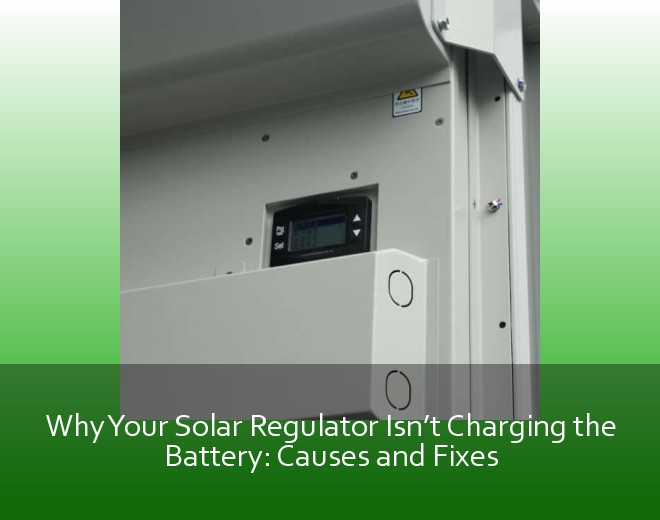 Why Your Solar Regulator Isn’t Charging the Battery: Causes and Fixes