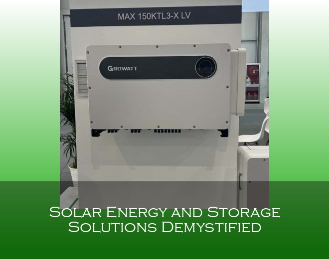 Solar Energy and Storage Solutions Demystified