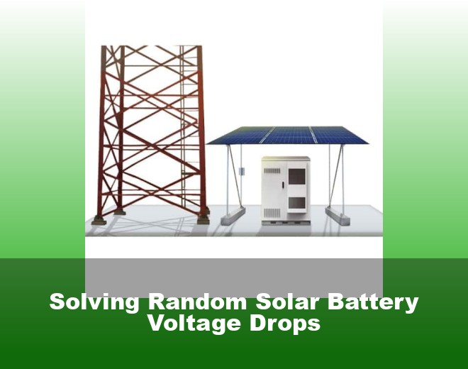 Solving Random Solar Battery Voltage Drops