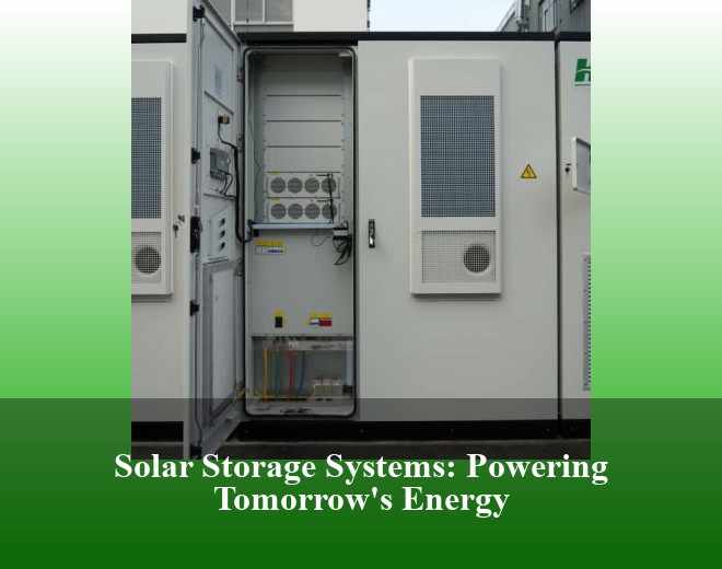 Solar Storage Systems: Powering Tomorrow's Energy