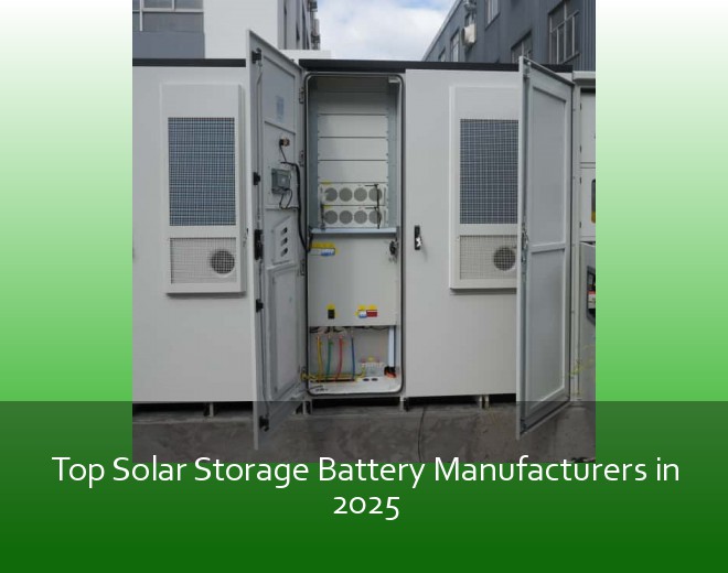 Top Solar Storage Battery Manufacturers in 2025