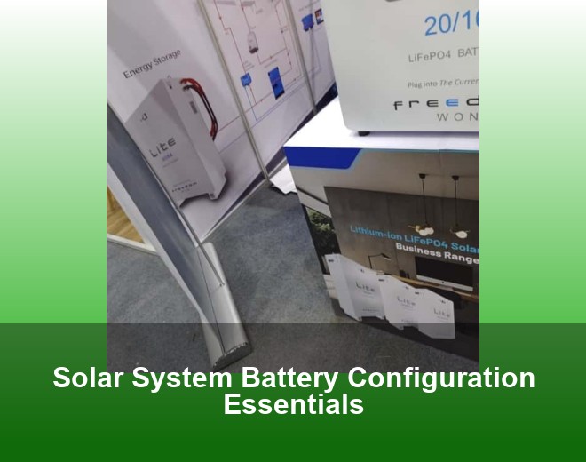 Solar System Battery Configuration Essentials