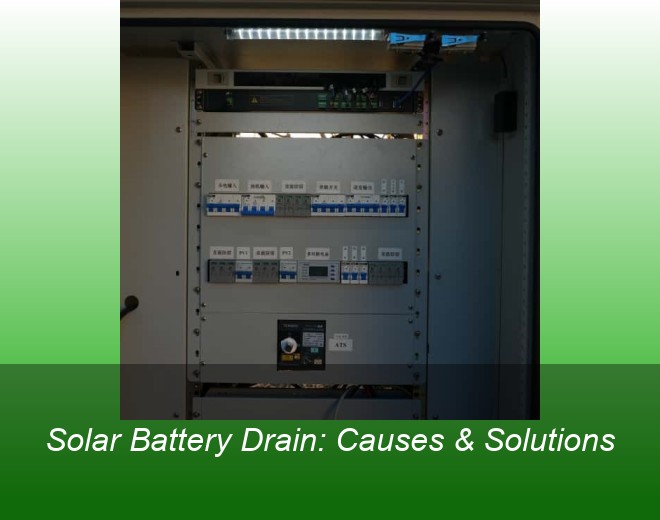 Solar Battery Drain: Causes & Solutions
