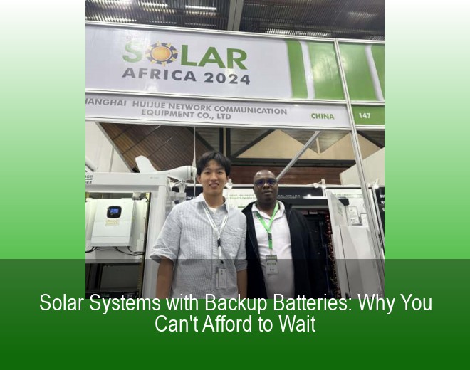 Solar Systems with Backup Batteries: Why You Can't Afford to Wait