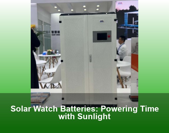 Solar Watch Batteries: Powering Time with Sunlight