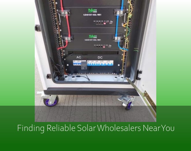 Finding Reliable Solar Wholesalers Near You