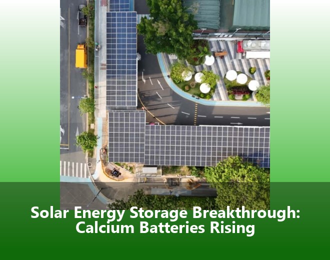 Solar Energy Storage Breakthrough: Calcium Batteries Rising