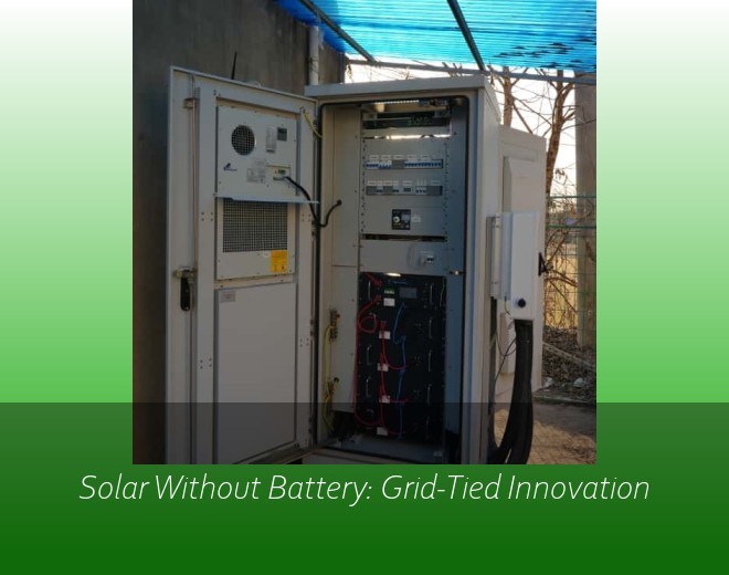 Solar Without Battery: Grid-Tied Innovation