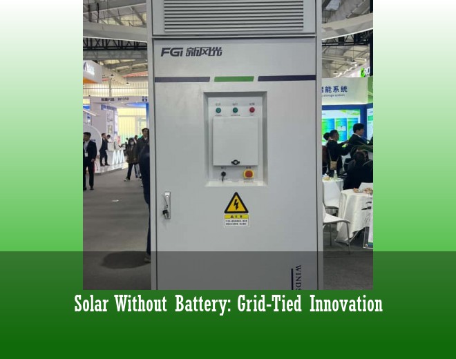 Solar Without Battery: Grid-Tied Innovation
