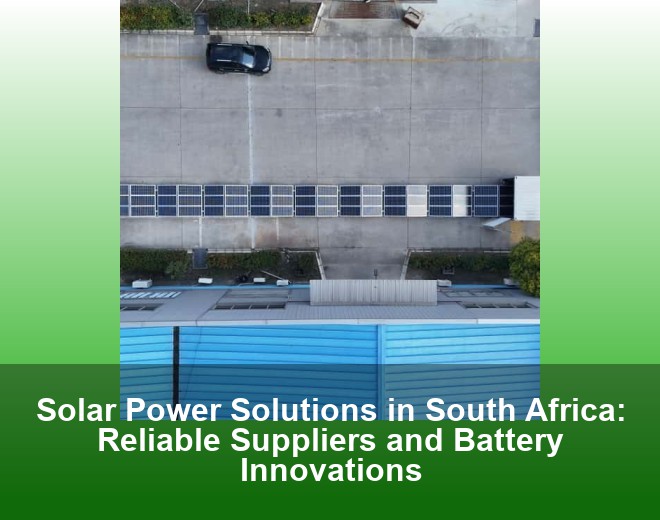 Solar Power Solutions in South Africa: Reliable Suppliers and Battery Innovations