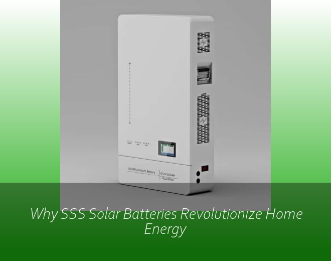 Why SSS Solar Batteries Revolutionize Home Energy