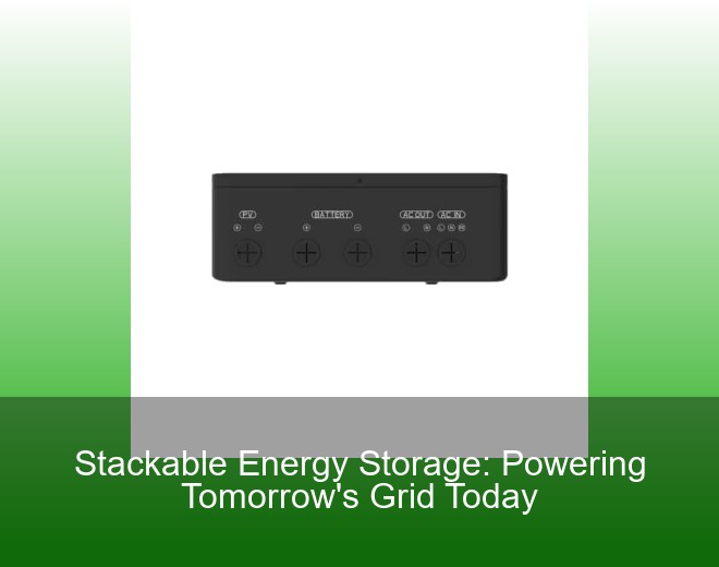 Stackable Energy Storage: Powering Tomorrow's Grid Today